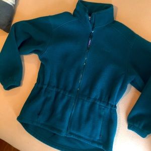 L.L.Bean teal/green fleece jacket